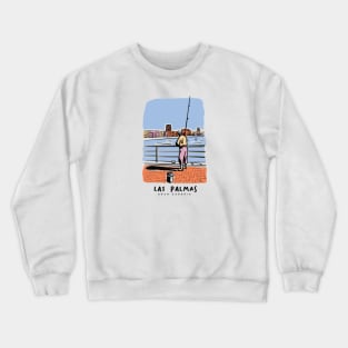 Fisherman in las palmas de Gran Canaria Canary Islands Spain travel Crewneck Sweatshirt